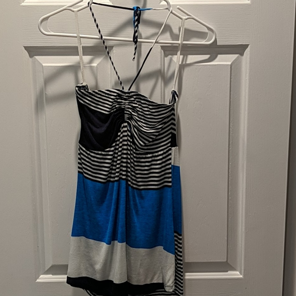Blue and Navy halter top